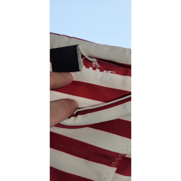 SAME LOS ANGELES 2 PC BIKINY WOMENS The Lady Bra And Rucched Bottom Stripped XS - Picture 5 of 13